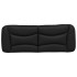 Cabecero de cama acolchado cuero sintético negro 120