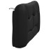Cabecero de cama acolchado cuero sintético negro 120