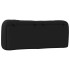 Cabecero de cama acolchado cuero sintético negro 120