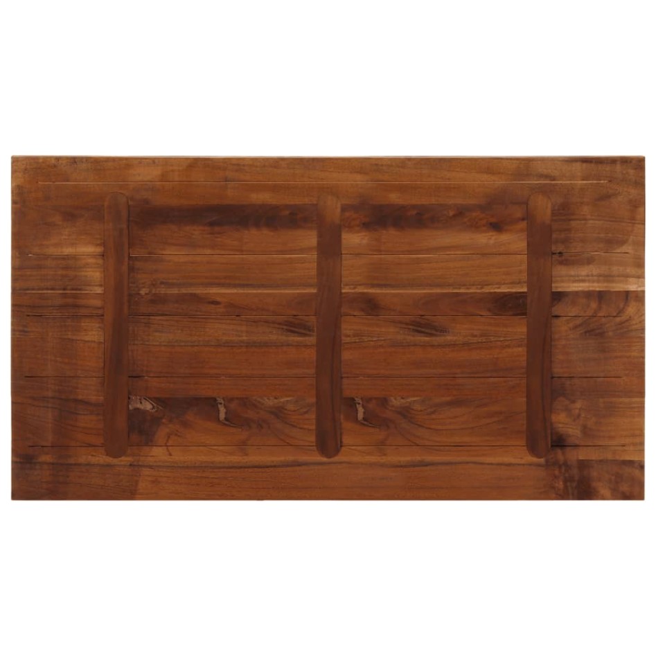 Tablero mesa rectangular madera maciza reciclada 120x60x1,5