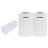 Paneles de privacidad 4 uds PVC blanco 35x0,19