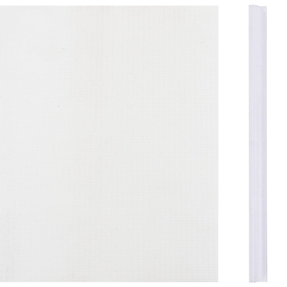 Paneles de privacidad 4 uds PVC blanco 35x0,19