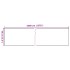 Paneles de privacidad 4 uds PVC blanco 35x0,19