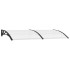Marquesina para puerta PC negro y transparente 240x75