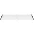 Marquesina para puerta PC negro y transparente 240x75