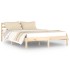 Estructura de cama sin colchón madera maciza de pino 140x200