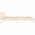 Estructura de cama sin colchón madera maciza de pino 140x200