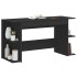 Escritorio madera de ingeniería negro 140x50x75