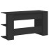 Escritorio madera de ingeniería negro 140x50x75