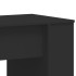 Escritorio madera de ingeniería negro 140x50x75