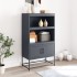 Aparador de acero gris antracita 68,5x38,5x123,5
