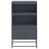 Aparador de acero gris antracita 68,5x38,5x123,5