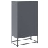 Aparador de acero gris antracita 68,5x38,5x123,5