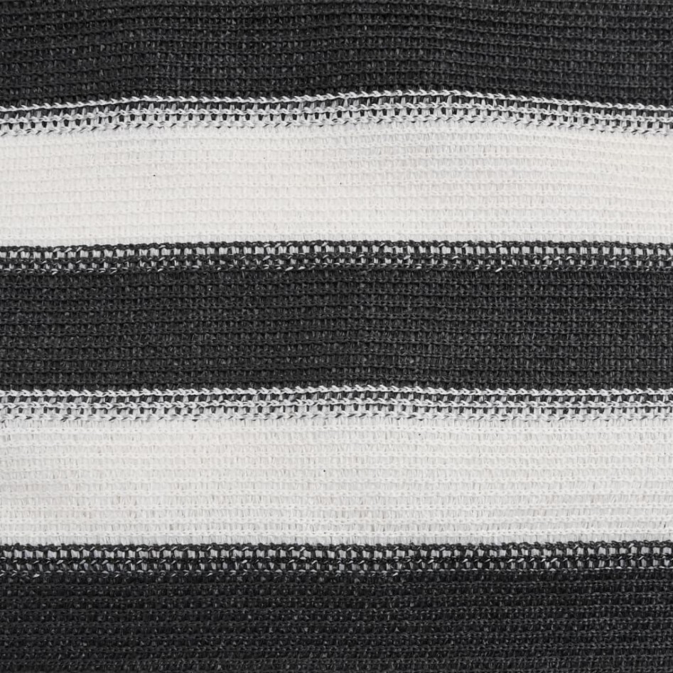 Red de privacidad HDPE gris antracita blanco 1,8x25 m 150