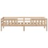 Estructura de cama sin colchón madera maciza pino 75x190