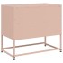 Mueble para TV de acero rosa 68x39x60,5
