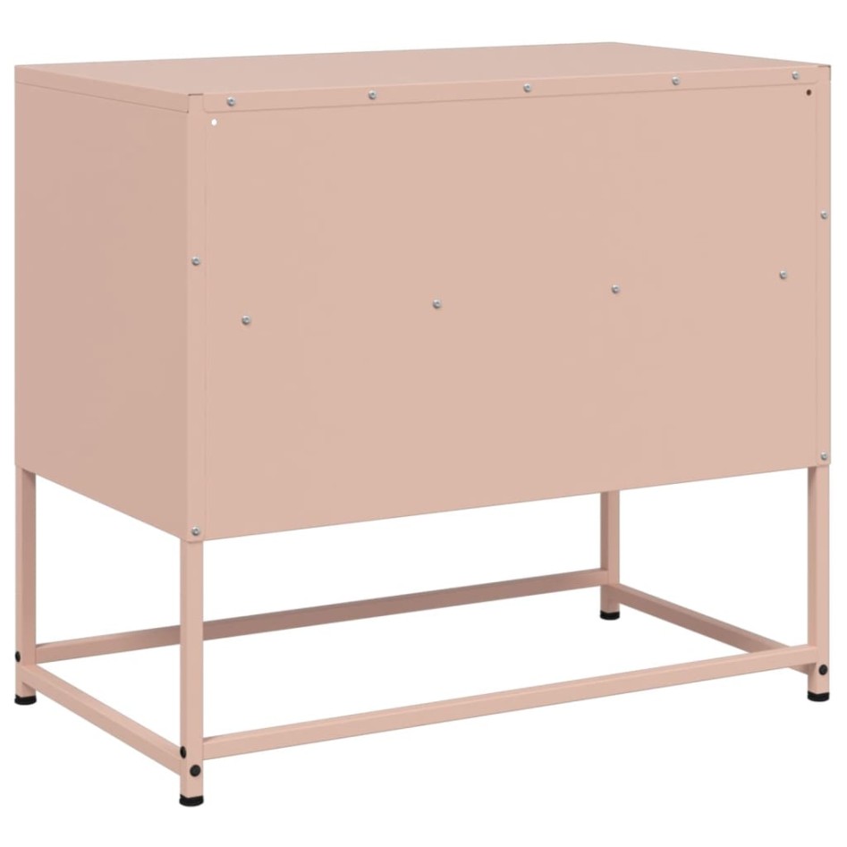 Mueble para TV de acero rosa 68x39x60,5