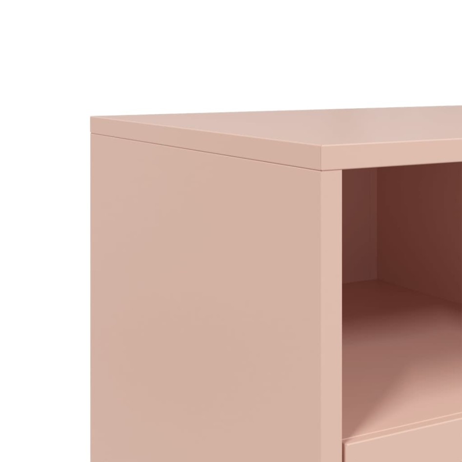Mueble para TV de acero rosa 68x39x60,5