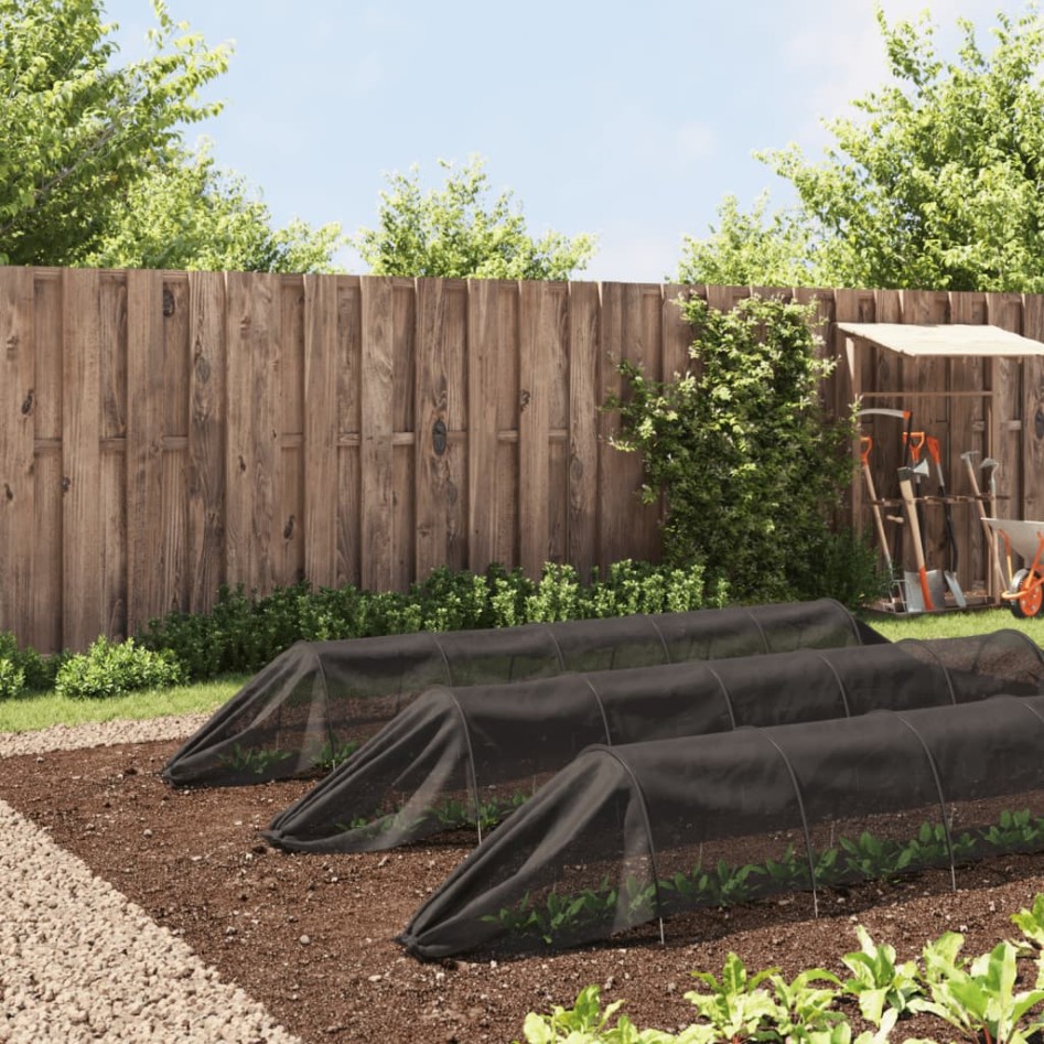 Túneles de malla 3 uds de acero y polietileno