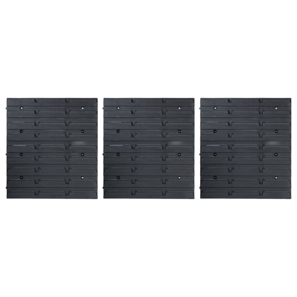 Kit de cajas de almacenaje 48 pzas paneles de pared azul