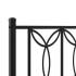 Estructura cama sin colchón con cabecero metal negro 75x190