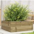 Jardinera de madera de pino impregnada 60x60x23
