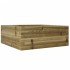 Jardinera de madera de pino impregnada 60x60x23