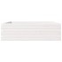 Jardinera de madera maciza de pino blanca 80x80x23