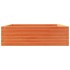 Jardinera de madera maciza pino marrón cera 80x80x23