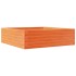 Jardinera de madera maciza pino marrón cera 80x80x23