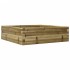Jardinera de madera de pino impregnada 80x80x23