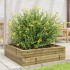 Jardinera de madera de pino impregnada 80x80x23
