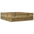 Jardinera de madera de pino impregnada 80x80x23