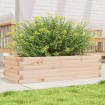Jardinera de madera maciza de pino 90x40x23 cm