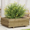 Jardinera de madera de pino impregnada 70x70x26,5 cm