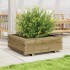 Jardinera de madera de pino impregnada 70x70x26,5