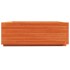 Jardinera de madera maciza de pino marrón cera 70x70x26,5