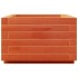 Jardinera de madera maciza de pino marrón cera 70x40x26,5