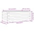 Jardinera de madera maciza de pino marrón cera 70x40x26,5