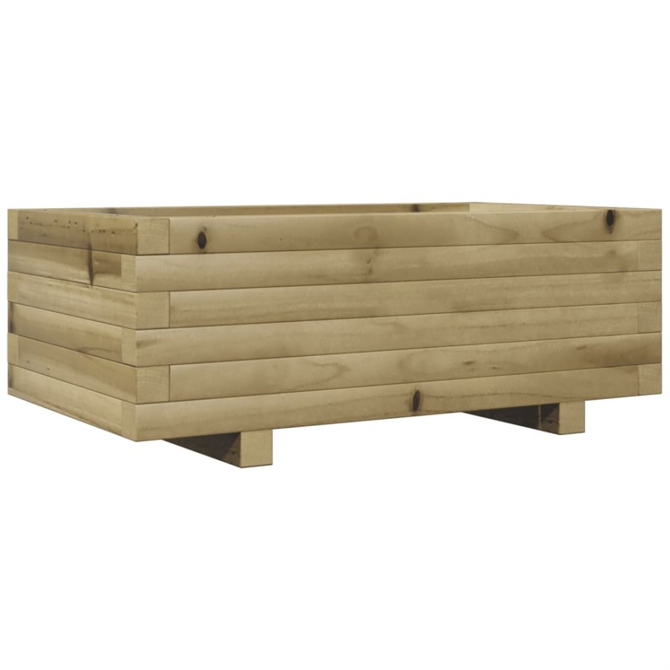 Jardinera de madera de pino impregnada 70x40x26,5