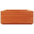 Jardinera de madera maciza de pino marrón cera 90x60x26,5