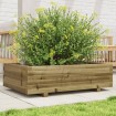 Jardinera de madera de pino impregnada 90x60x26,5 cm