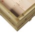 Jardinera de madera de pino impregnada 90x60x26,5