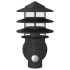 Apliques de exterior con sensor 2 uds acero inoxidable