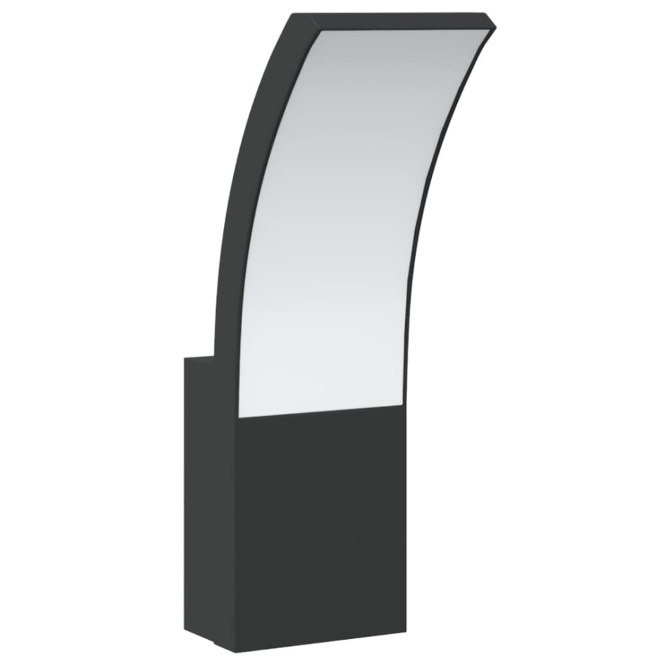 Lámparas de pared LED de exterior 2 uds aluminio fundido