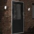 Lámparas de pared LED exterior con sensor 2 uds aluminio