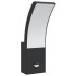 Lámparas de pared LED exterior con sensor 2 uds aluminio