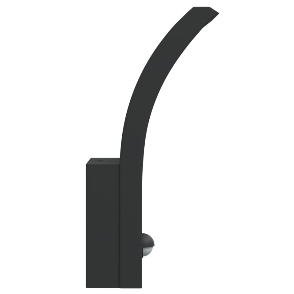 Lámparas de pared LED exterior con sensor 2 uds aluminio