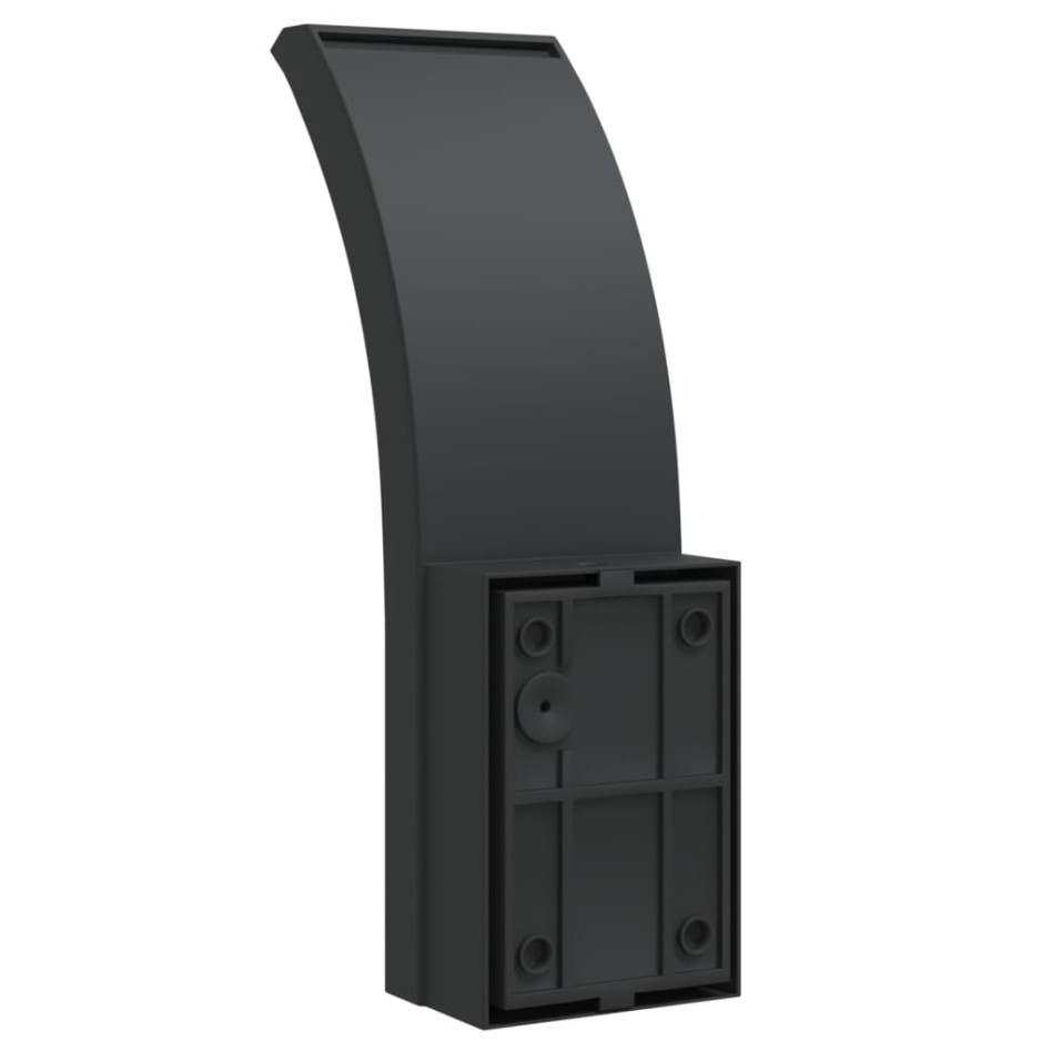 Lámparas de pared LED exterior con sensor 2 uds aluminio