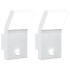 Lámparas de pared LED exterior con sensor 2 uds aluminio